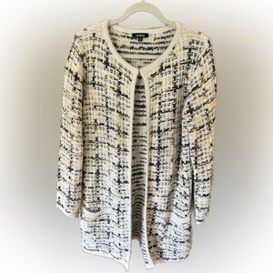 Cocobleu Women's Knit Cardigan Sweater Jacket Multicolored 2 Pockets Size M
